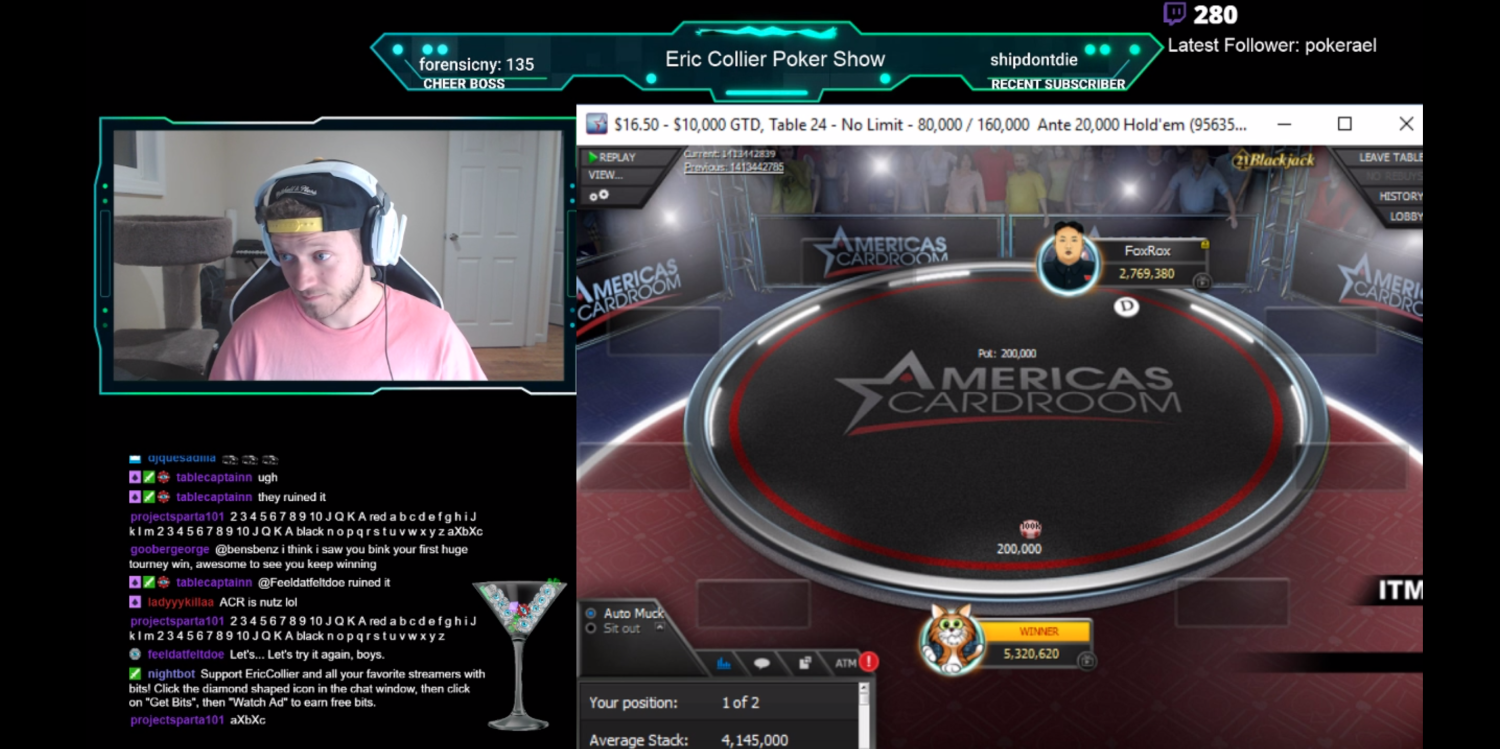 Bot Detected On Americas Cardroom During Twitch Stream F5