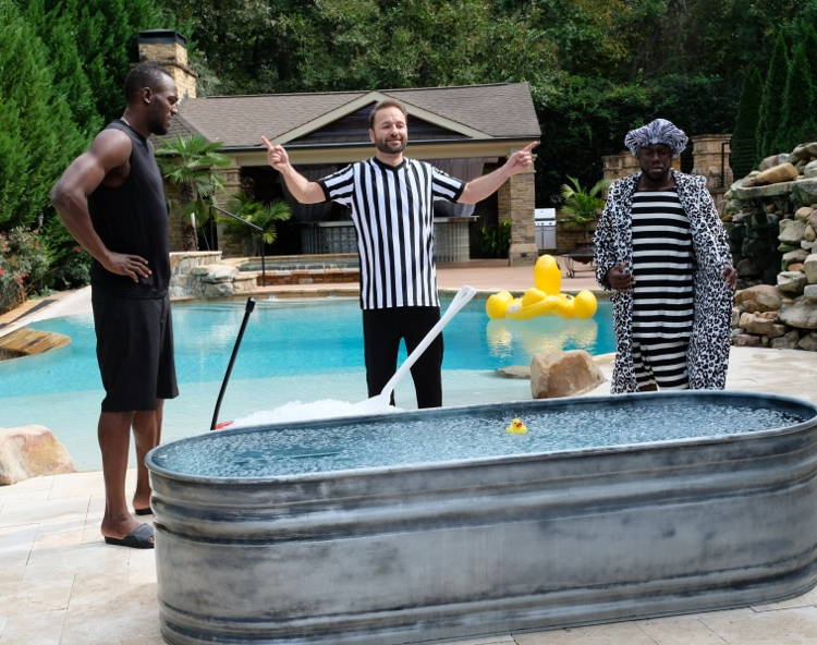 PokerStars Ambassadors Usain Bolt & Kevin Hart Take An Ice Bath