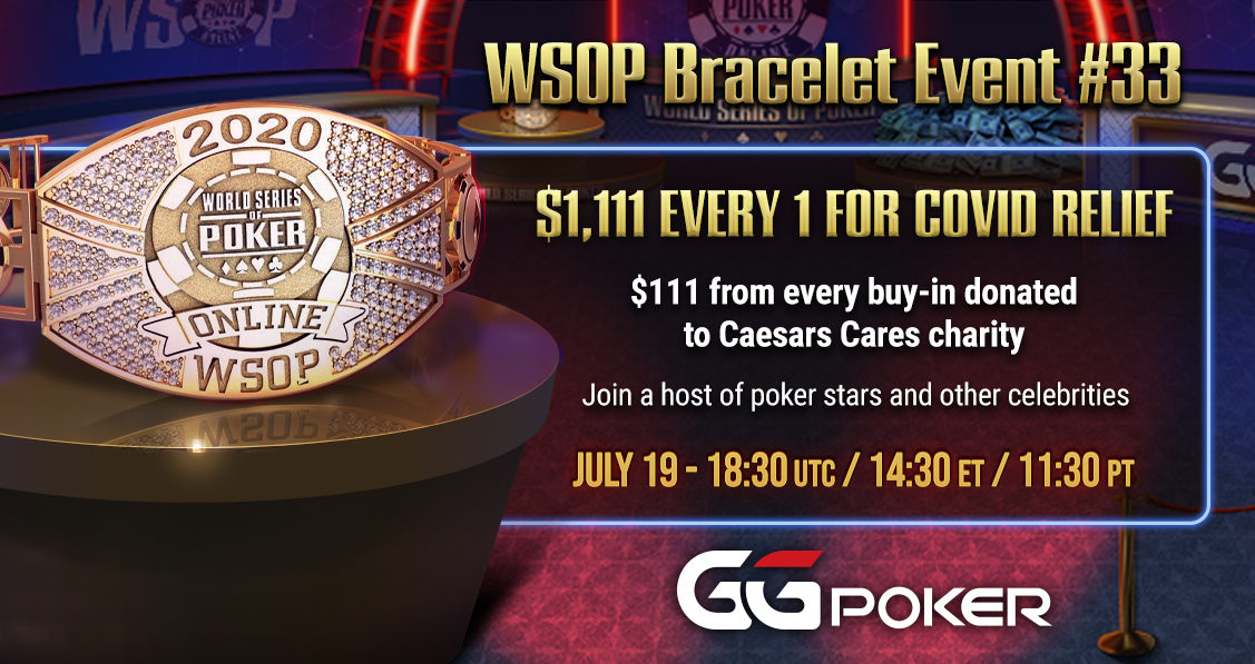 Celebrities to Join in GGPoker's WSOP Bracelet COVID Charity Event