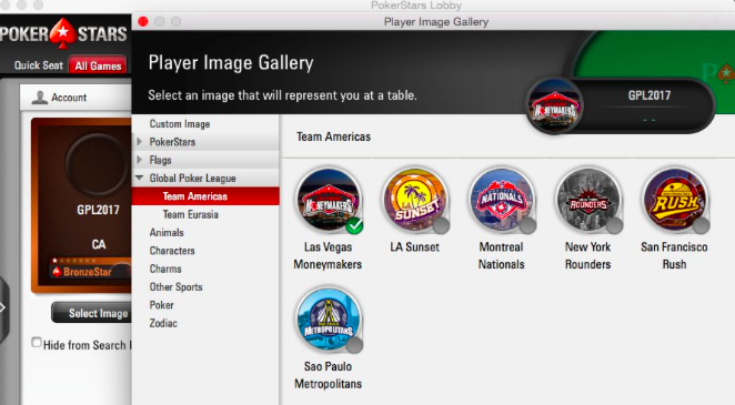 You Can Now Support Your Favorite GPL Team on PokerStars