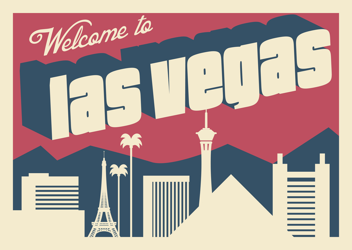stylized illustration of Welcome to Las Vegas postcard featuring the skyline in blocky red white and blue colors.2022 BetMGM Poker Championship: What You Need to Know. The $3500 buy-in event will run for the first time ever, headlining the 2022 ARIA Poker