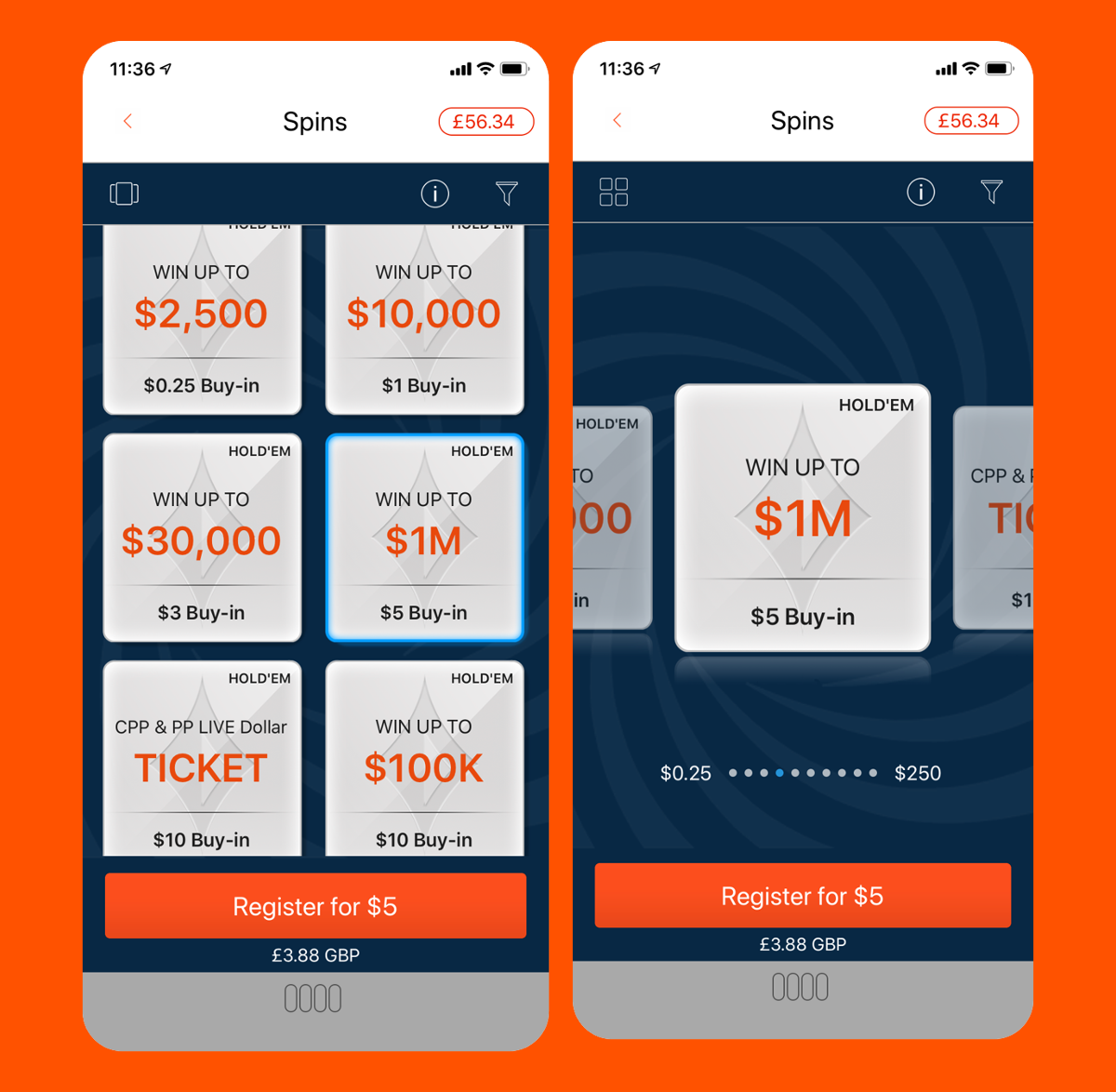 Partypoker's New Mobile App First Look: The New Lobby
