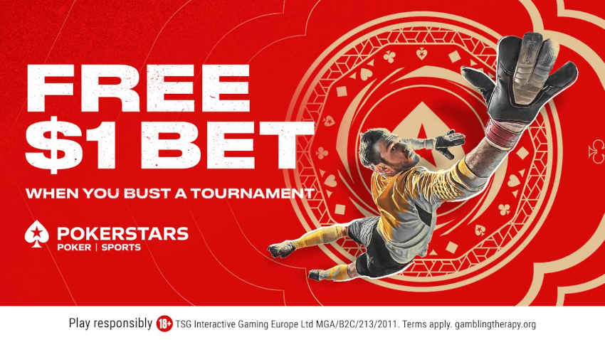 Bust a Tournament, Win a Free Sports Bet at PokerStars