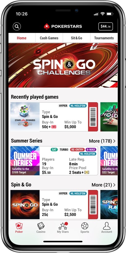 pokerstars ios app