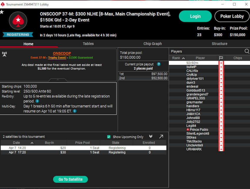 Don’t Miss Out on ONSCOOP Main Event at PokerStars Ontario This Weekend