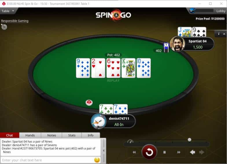 Lucky Player Turns $100 into $1M in PokerStars Spin & Go