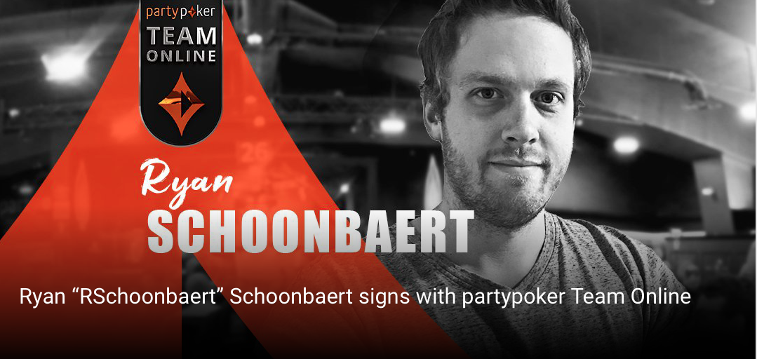 Ryan Schoonbaert Joins partypoker's Team Online