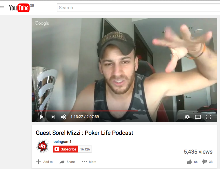 "I Create My Own Moral Universe": Sorel Mizzi on the Poker Life podcast
