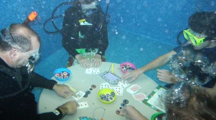 Deep In The Tank - Playing Underwater Poker