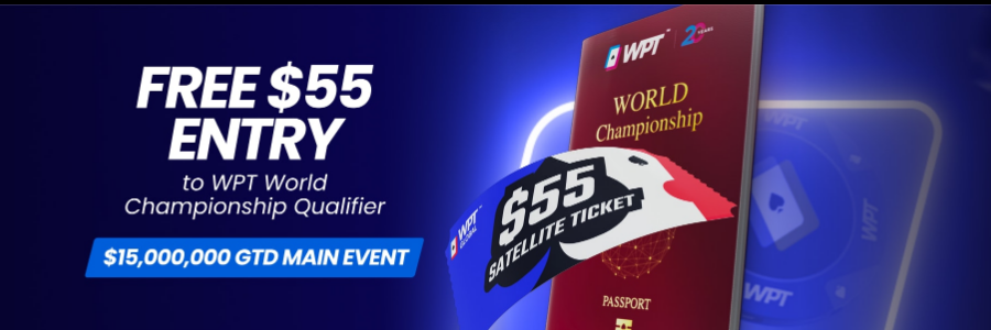 WPT Global Awarding $55 Satellite Tickets for New Depositors