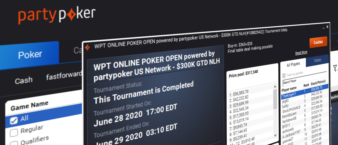 Inaugural WPT Online Poker Open in New Jersey Crowns A Winner!