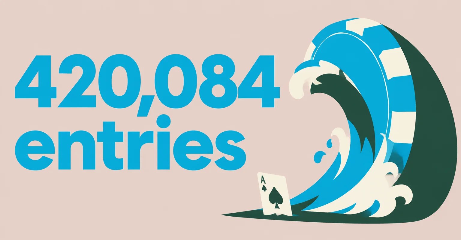 GGPoker’s $5 Ocean KO Opener Sets 420,084-Entry Online Poker Record