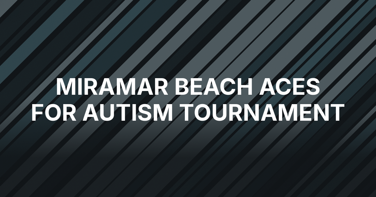 Second Annual Aces for Autism Poker Tournament Set for Sept. 16