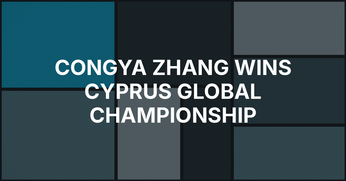 Congya Zhang Rallies From 12th to Win $300,000 Global Poker Championship