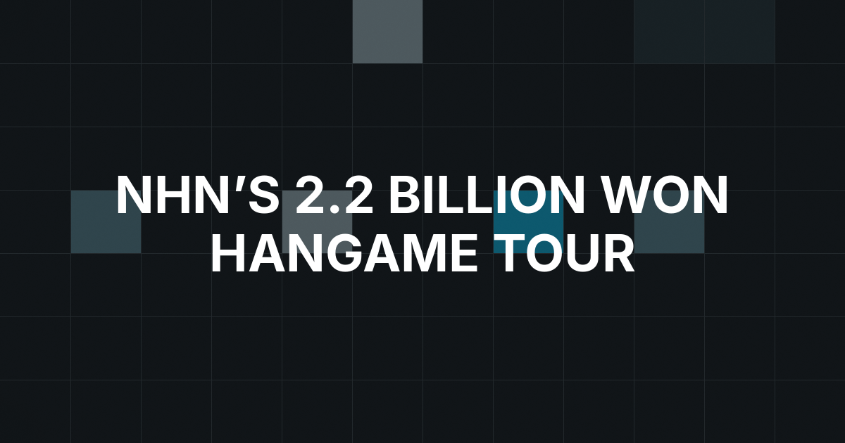 NHN Sets 2.2 Billion Won Record Prize Pool for Sixth Hangame Poker Tour