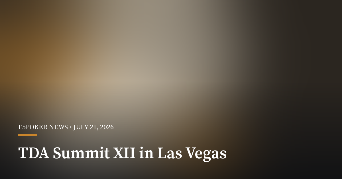 TDA Summit XII Focuses on Rule Tweaks and New Tools