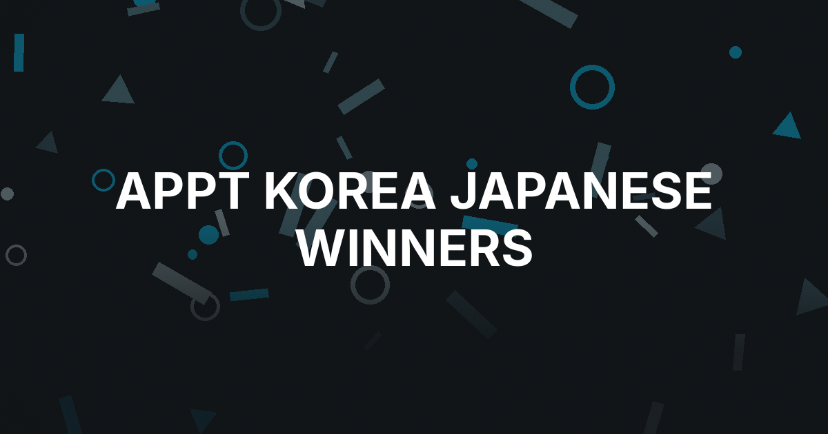 Japanese Players Lead Early APPT Korea Results