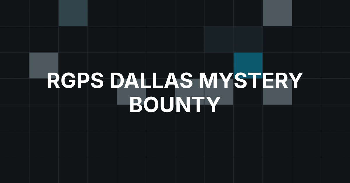 Shannon Lee Wins RGPS Dallas Mystery Bounty
