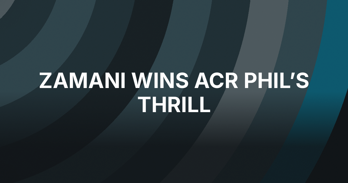 Martin Zamani Wins ACR’s $10,300 Phil’s Thrill