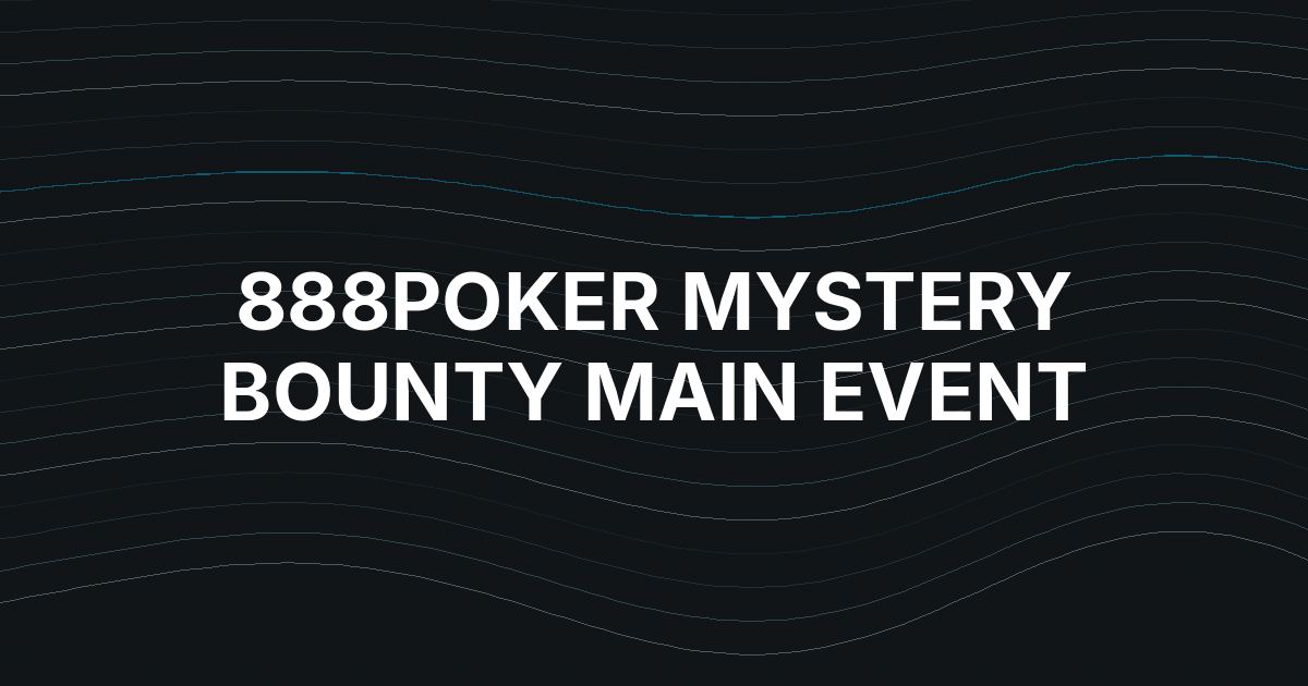 Romanian Getoverhere Wins 888poker Mystery Bounty Main Event