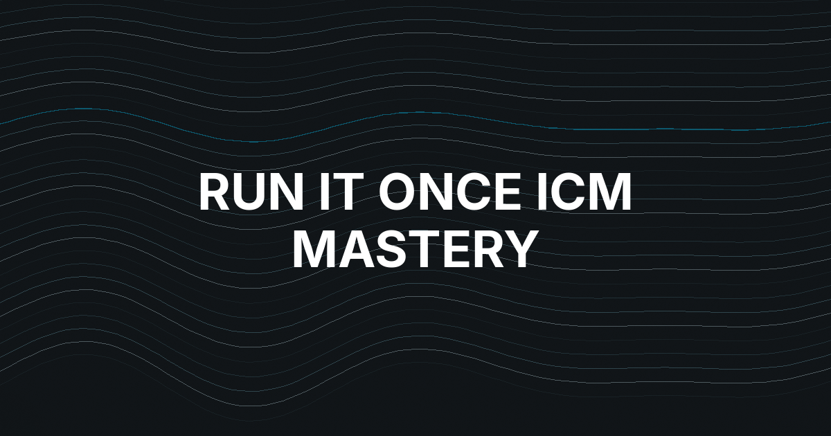Alex Theologis Launches Practical ICM Mastery on Run It Once