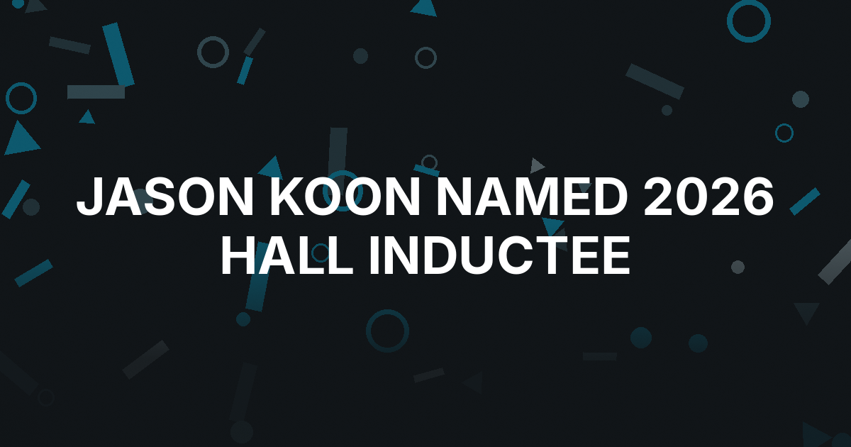 Jason Koon Named Sole 2026 Poker Hall of Fame Inductee