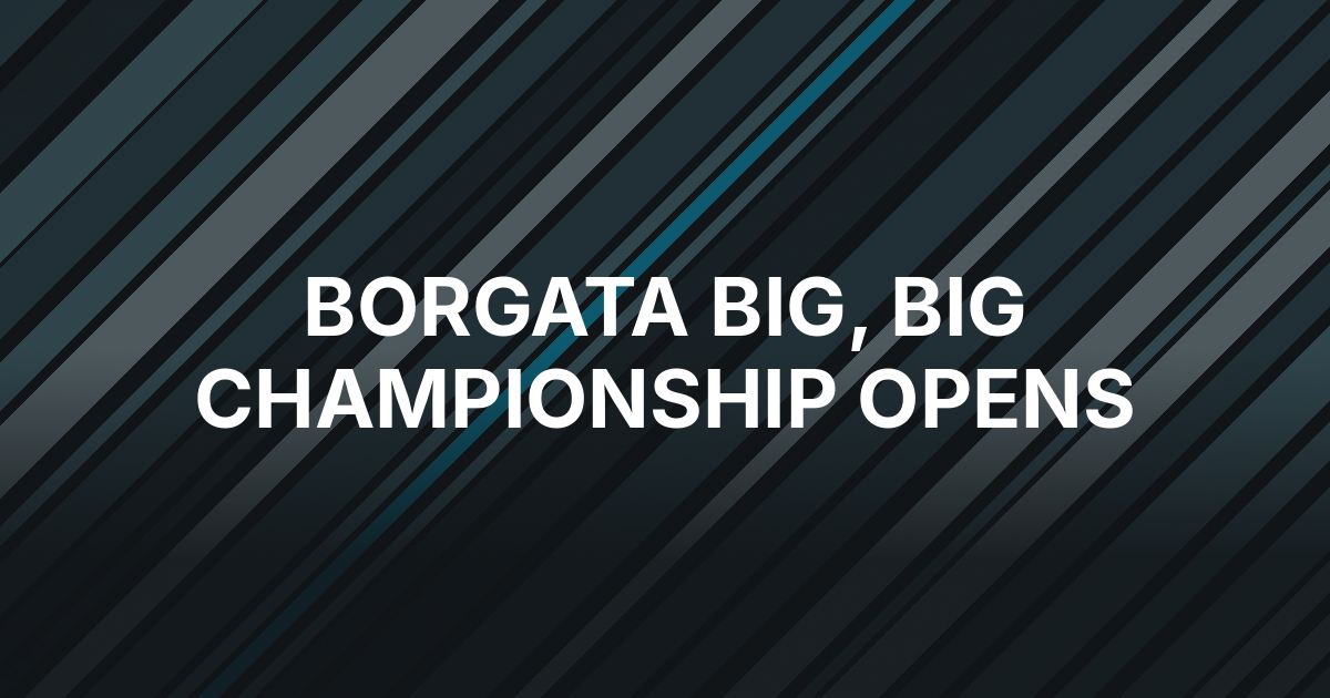 Borgata's $5,300 Big, Big Championship Opens With $3 Million Guaranteed