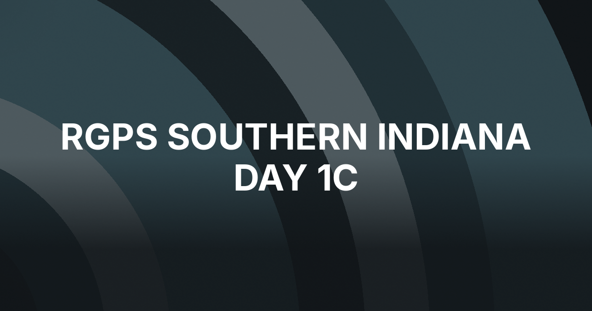 Mike Scarborough Took a Huge Day 1c Lead in Southern Indiana