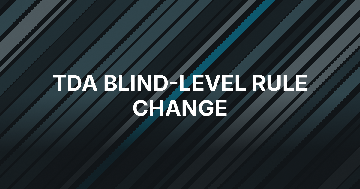 TDA Says the Clock Now Triggers Blind-Level Changes
