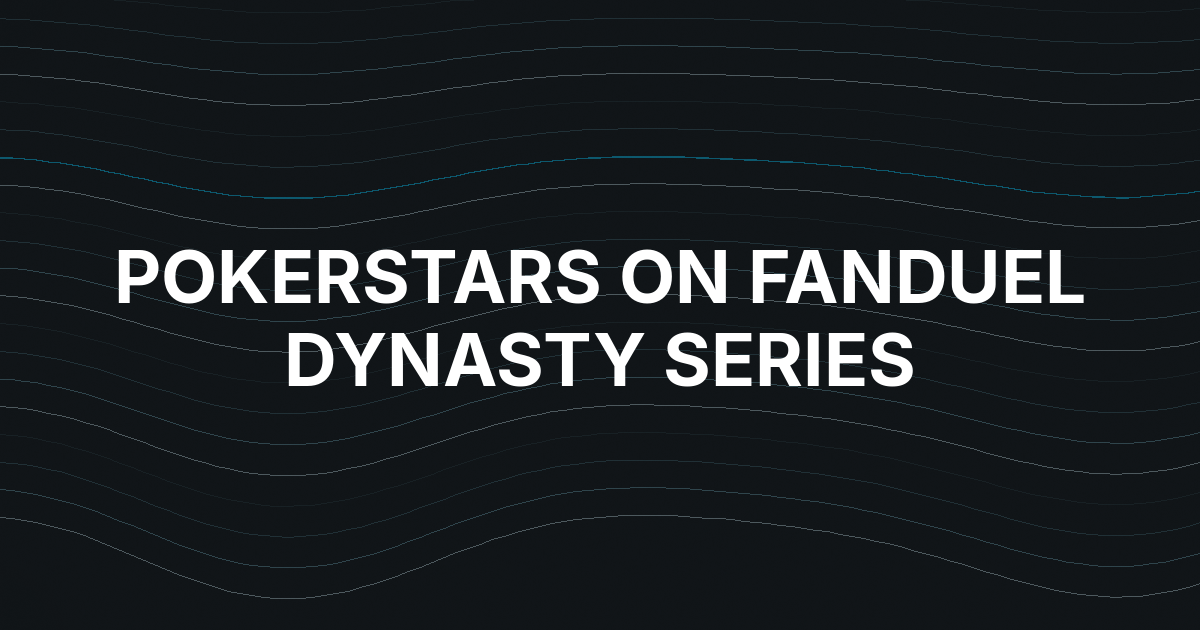 PokerStars on FanDuel Unveils September Dynasty Series in U.S. And Ontario
