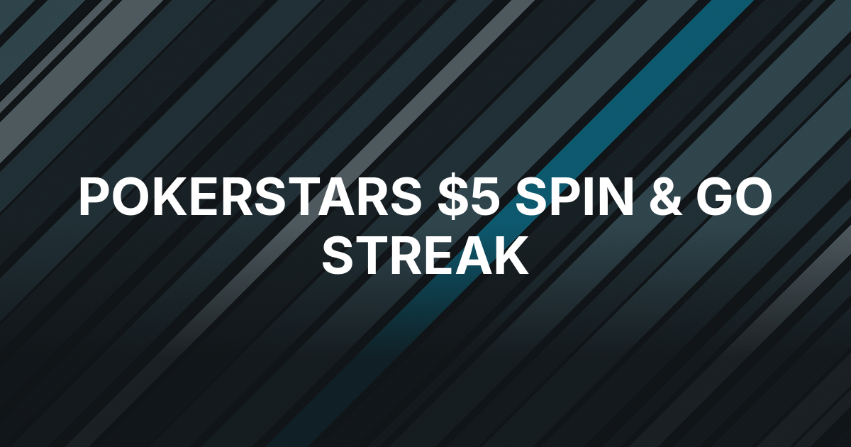 PokerStars’ $5 Spin & Go Hits Third $1.2 Million Jackpot in Weeks