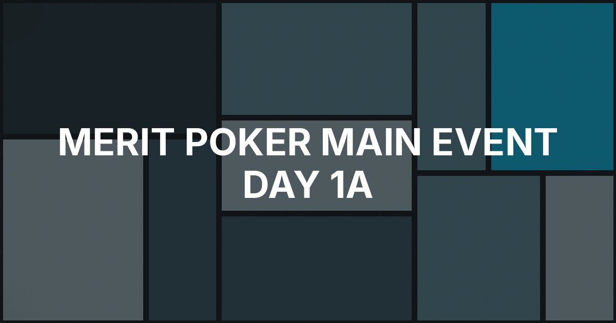 Timur Margolin Leads Merit Poker Main Event Day 1a