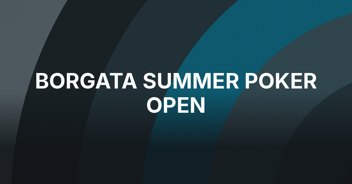 Borgata Summer Poker Open Championship Opens With $1 Million Guarantee