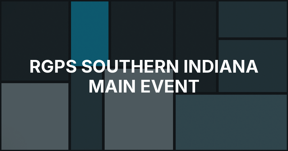 RGPS Southern Indiana Main Event Is Underway at Caesars