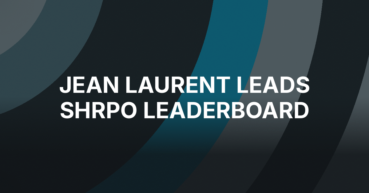 Jean Laurent Leads SHRPO Leaderboard After 17 Events