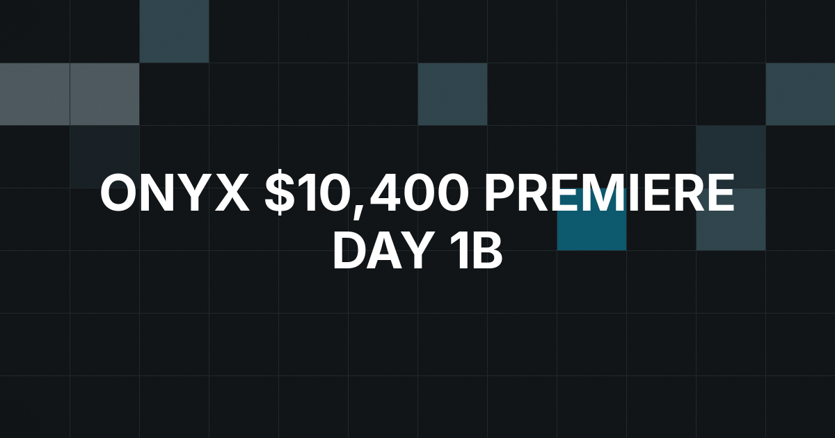 Alex Kulev Tops Day 1b as 19 Advance in Onyx Premiere