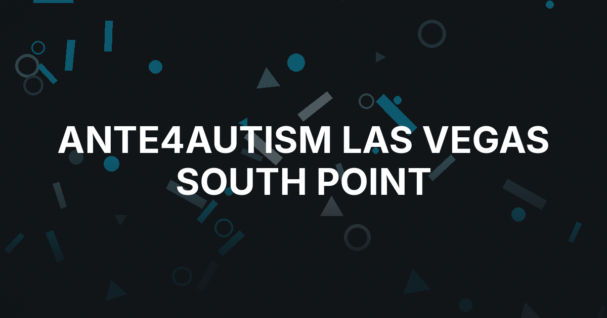 Randy Couture Among Names for Ante4autism Poker Event in Las Vegas
