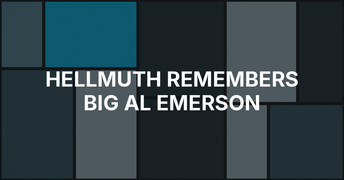 Phil Hellmuth Remembers Big Al Emerson After His Death