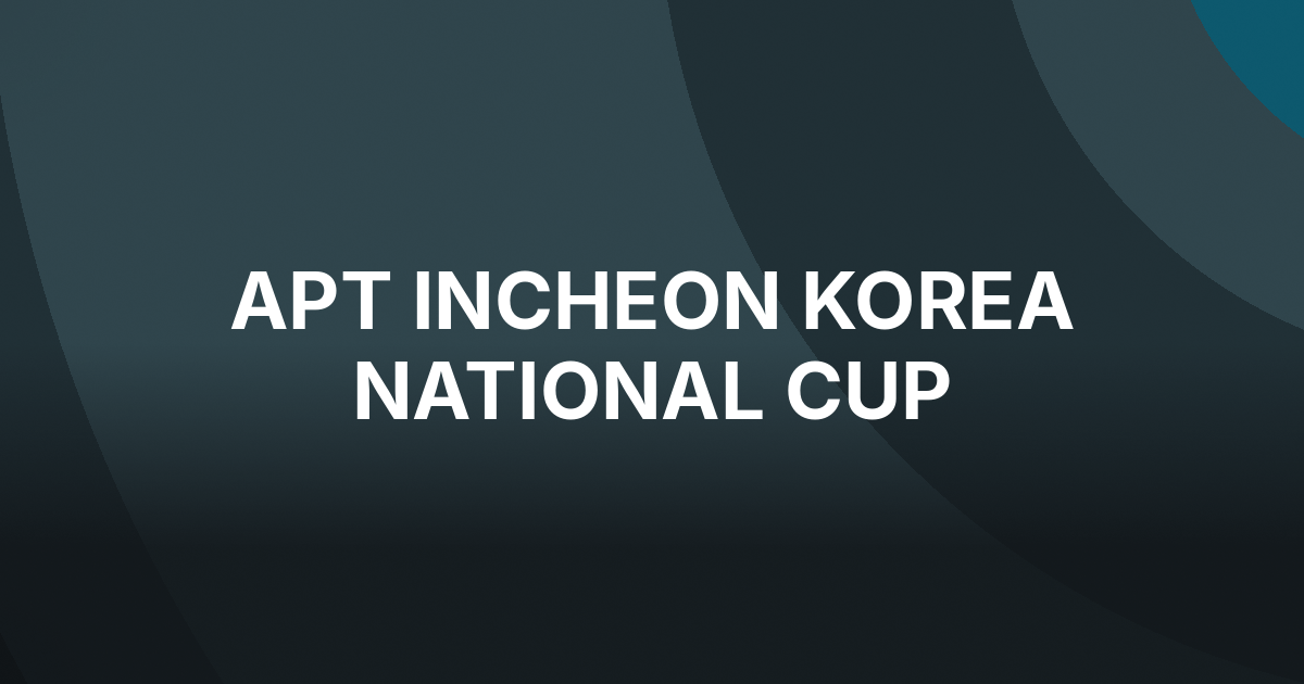 Tomoya Tsubouchi Wins Record Korea National Cup at APT Incheon